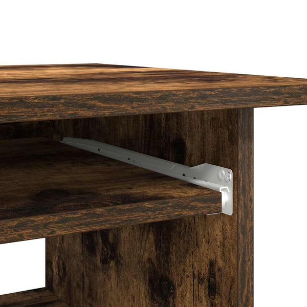 Schreibtisch aus Räuchereiche Seiden 80x45x74cm (Holz)
