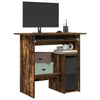 Schreibtisch aus Räuchereiche Seiden 80x45x74cm (Holz)