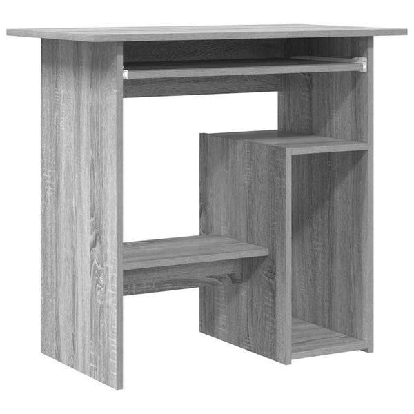 Grauer Schreibtisch Seiden 80x45x74cm (Holz)