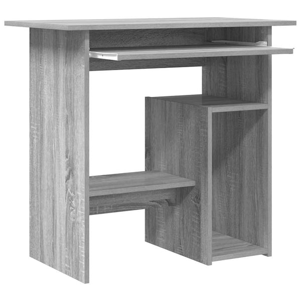 Grauer Schreibtisch Seiden 80x45x74cm (Holz)