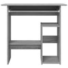 Grauer Schreibtisch Seiden 80x45x74cm (Holz)