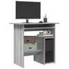 Grauer Schreibtisch Seiden 80x45x74cm (Holz)