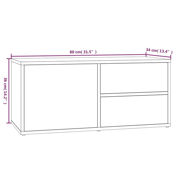 TV-Lowboard Savutammi Gloria 80x34x36cm (Holz)