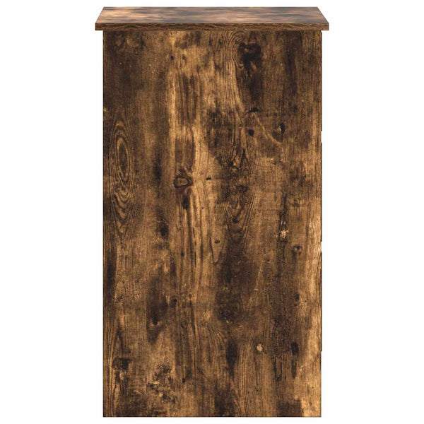 Schreibtisch Lupui, Räuchereiche, 90x45x76cm (Holz)