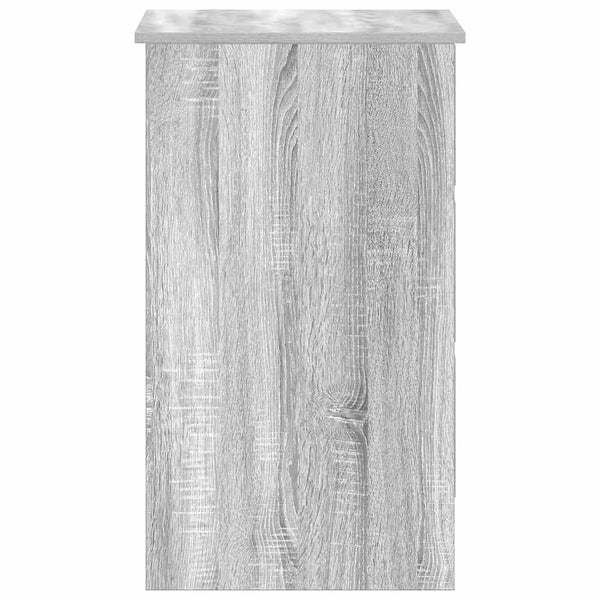 Grauer Schreibtisch Lupui 90x45x76cm (Holz)