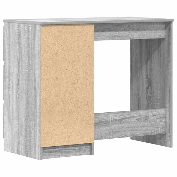 Grauer Schreibtisch Lupui 90x45x76cm (Holz)