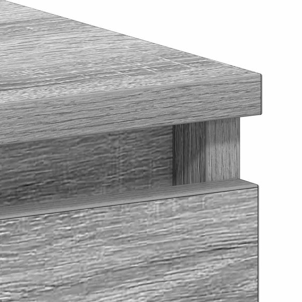 Grauer Schreibtisch Lupui 90x45x76cm (Holz)
