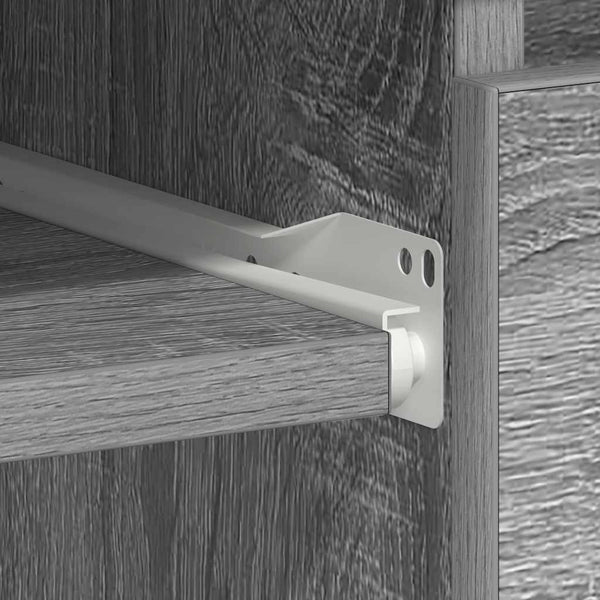 Grauer Schreibtisch Lupui 90x45x76cm (Holz)