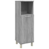 Grauer Badezimmerschrank Alecolina 30x30x95cm (Holz)