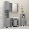 Grauer Badezimmerschrank Alecolina 30x30x95cm (Holz)