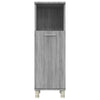 Grauer Badezimmerschrank Alecolina 30x30x95cm (Holz)