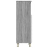 Grauer Badezimmerschrank Alecolina 30x30x95cm (Holz)