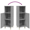 Grauer Badezimmerschrank Alecolina 30x30x95cm (Holz)