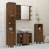 Braune Eiche Badezimmerschrank Alecolina 30x30x95cm (Holz)