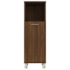 Braune Eiche Badezimmerschrank Alecolina 30x30x95cm (Holz)