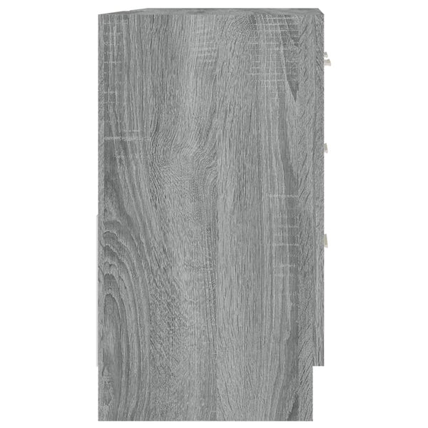 Grauer Waschbeckenunterschrank Arethya 63x30x54cm (Holz)