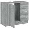 Grauer Waschbeckenunterschrank Arethya 63x30x54cm (Holz)