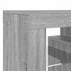Graues TV-Möbel mit LED-Beleuchtung Lupeanu 120x35x40cm (Sonoma)