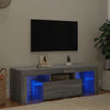 Graues TV-Möbel mit LED-Beleuchtung Lupeanu 120x35x40cm (Sonoma)