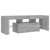 Graues TV-Möbel mit LED-Beleuchtung Lupeanu 120x35x40cm (Sonoma)