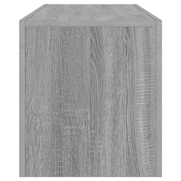 Graues TV-Möbel mit LED-Beleuchtung Lupeanu 120x35x40cm (Sonoma)