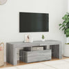 Graues TV-Möbel mit LED-Beleuchtung Lupeanu 120x35x40cm (Sonoma)