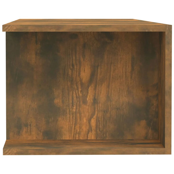 Räucher-Eiche TV-Lowboard mit LED-Beleuchtung Christelle 135x39x30cm