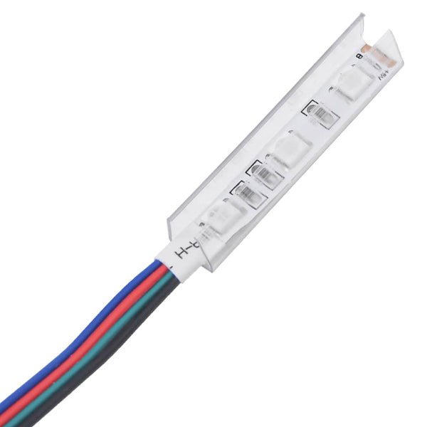 Räucher-Eiche TV-Lowboard mit LED-Beleuchtung Christelle 135x39x30cm