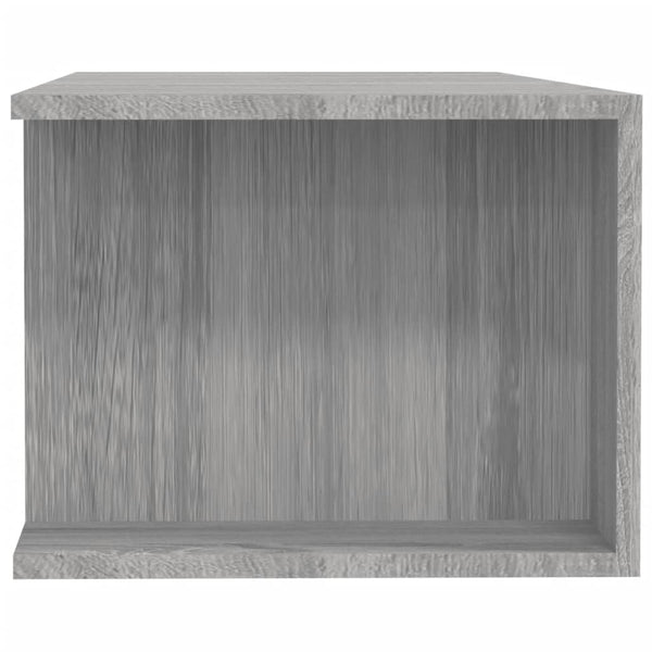 Graues TV-Möbel mit LED-Beleuchtung Christelle 135x39x30cm (Sonoma)
