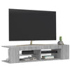 Graues TV-Möbel mit LED-Beleuchtung Christelle 135x39x30cm (Sonoma)