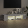 Graues TV-Möbel mit LED-Beleuchtung Christelle 135x39x30cm (Sonoma)