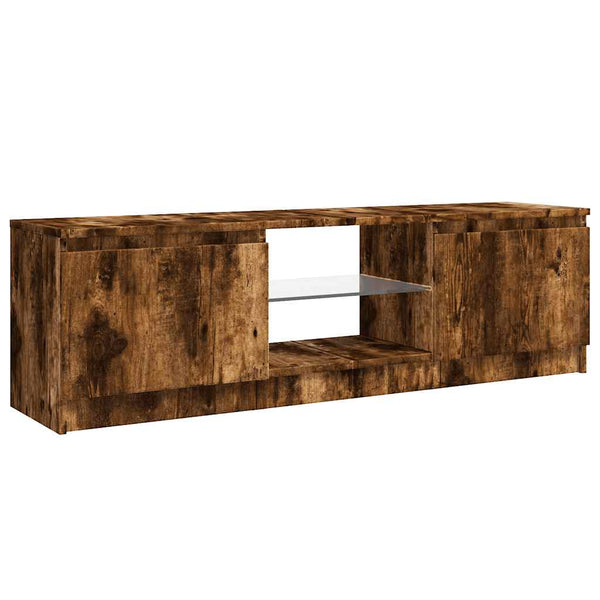 Savanna Eiche TV-Schrank mit LED-Beleuchtung Dondos 120x30x35,5cm