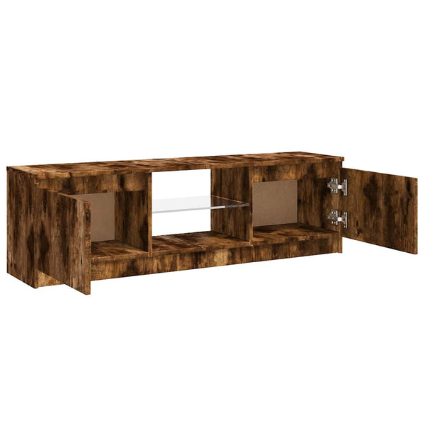 Savanna Eiche TV-Schrank mit LED-Beleuchtung Dondos 120x30x35,5cm