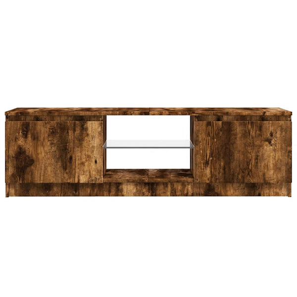 Savanna Eiche TV-Schrank mit LED-Beleuchtung Dondos 120x30x35,5cm