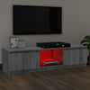Graues TV-Möbel mit LED-Beleuchtung Dondos 120x30x35,5cm