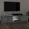 Graues TV-Möbel mit LED-Beleuchtung Dondos 120x30x35,5cm