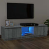 Graues TV-Möbel mit LED-Beleuchtung Dondos 120x30x35,5cm