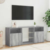 Graues TV-Möbel mit LED-Beleuchtung Zornia 120x30x50cm