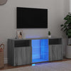 Graues TV-Möbel mit LED-Beleuchtung Zornia 120x30x50cm