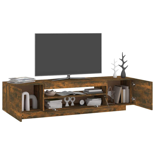TV-Board Rauchereiche mit LED-Beleuchtung Filantropia 160x35x40cm