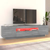 Graues TV-Möbel mit LED-Beleuchtung Filantropia 160x35x40cm (Sonoma)
