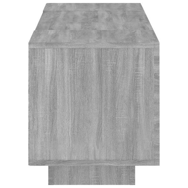 Graues TV-Möbel mit LED-Beleuchtung Filantropia 160x35x40cm (Sonoma)