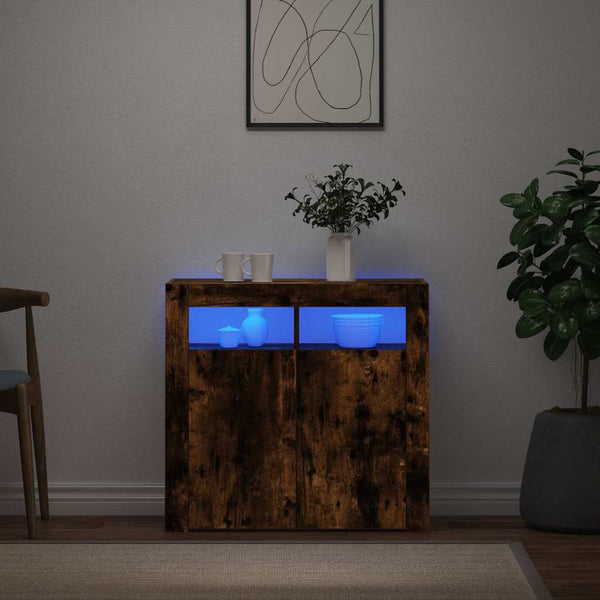 Savutammi senkki led-valoilla Panaghia 80x35x75cm