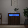 Anrichte Panaghia aus brauner Eiche mit LED-Beleuchtung 80x35x75cm