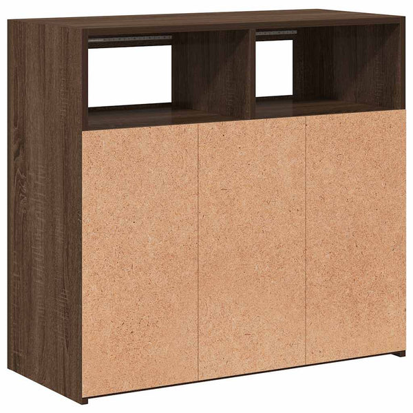 Anrichte Panaghia aus brauner Eiche mit LED-Beleuchtung 80x35x75cm