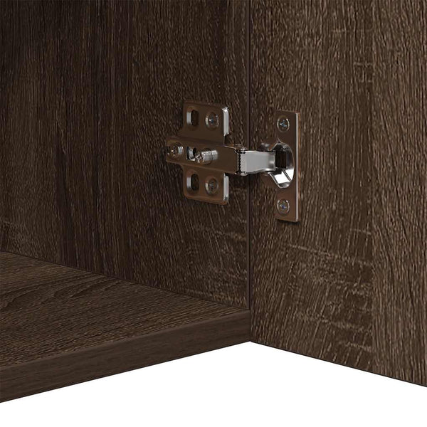 Anrichte Panaghia aus brauner Eiche mit LED-Beleuchtung 80x35x75cm