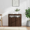Anrichte Panaghia aus brauner Eiche mit LED-Beleuchtung 80x35x75cm