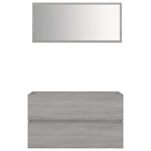 Graue Badmöbel-Set Arames (2-teilig, Sonoma)