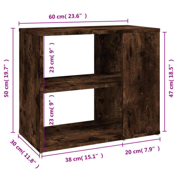 Räuchereiche Beistellschrank Dinicu 60x30x50cm (Holz)