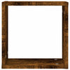 Wandwürfelregale aus geräucherter Eiche Annemona 30x15x30cm (2 Stück)